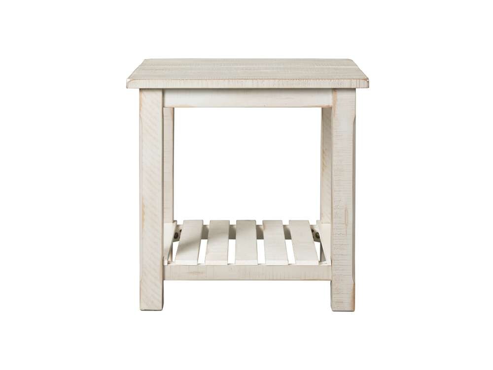 Martin Svensson Home -  Barn Door End Table, Antique White - 890233 veiw 3