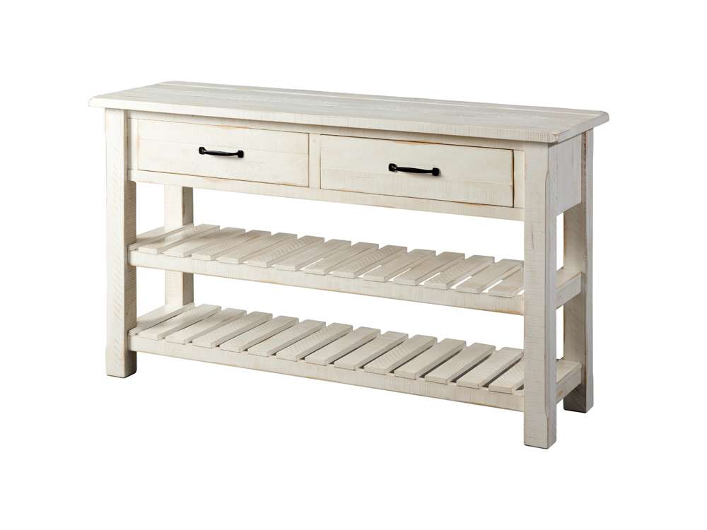 Martin Svensson Home -  Barn Door Sofa Table, Antique White - 890243 veiw 1