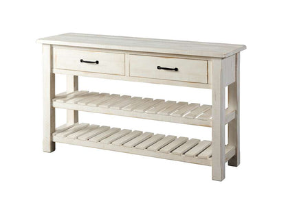 Martin Svensson Home -  Barn Door Sofa Table, Antique White - 890243 veiw 1