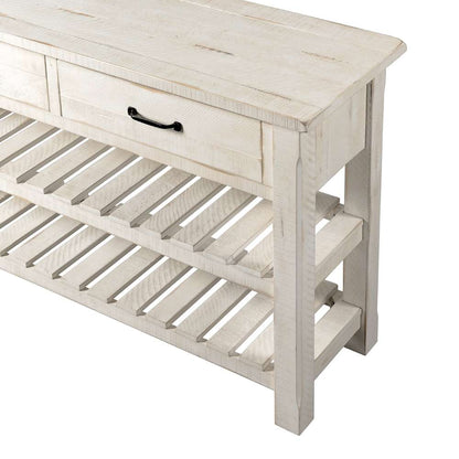 Martin Svensson Home -  Barn Door Sofa Table, Antique White - 890243 veiw 2
