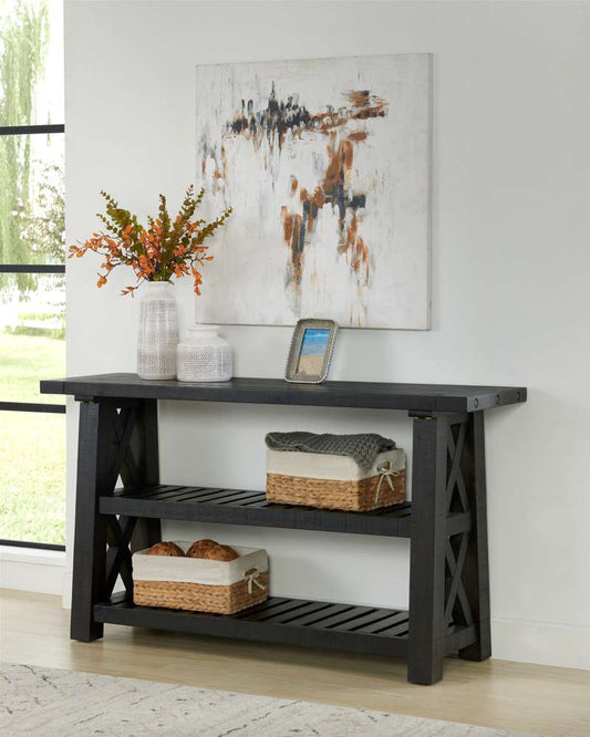 Martin Svensson Home -  Bolton 55in Solid Wood Sofa Table, Black Stain  - 840142 veiw 2