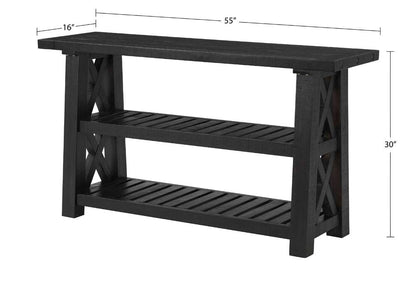 Martin Svensson Home -  Bolton 55in Solid Wood Sofa Table, Black Stain  - 840142 veiw 3