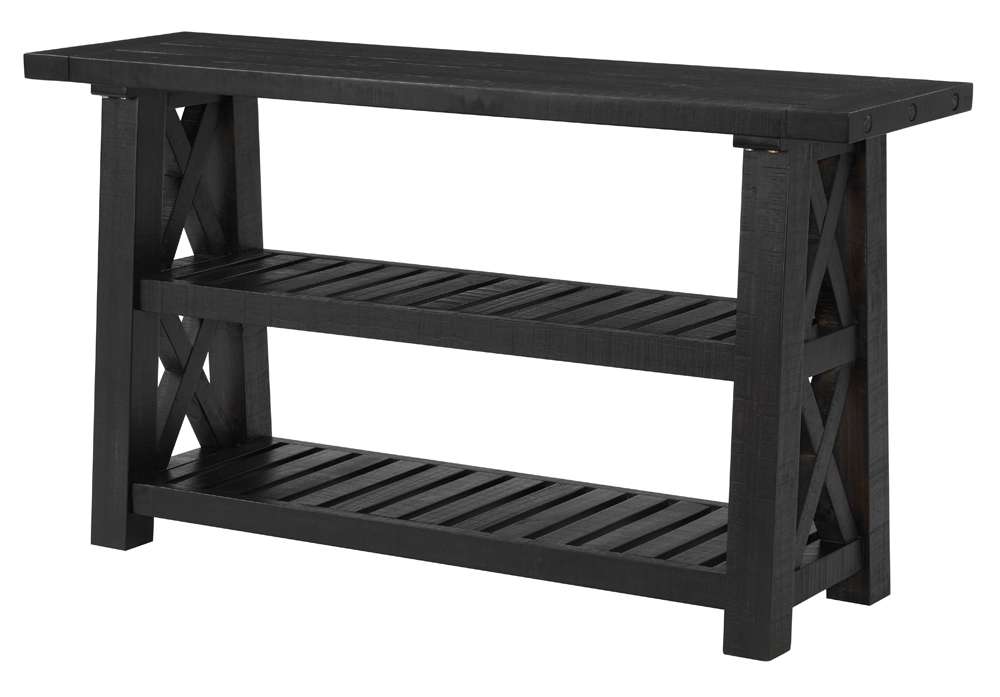 Martin Svensson Home -  Bolton 55in Solid Wood Sofa Table, Black Stain  - 840142 veiw 4