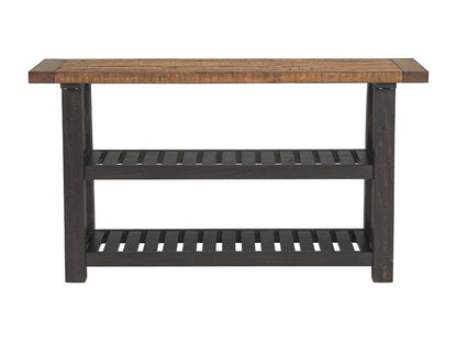 Martin Svensson Home -  Bolton 55in Solid Wood Sofa Table, Black Stain and Natural  - 840145 veiw 4