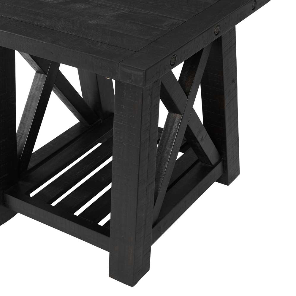 Martin Svensson Home -  Bolton Solid Wood End Table, Black Stain - 840132 veiw 4