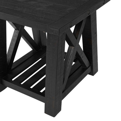 Martin Svensson Home -  Bolton Solid Wood End Table, Black Stain - 840132 veiw 4