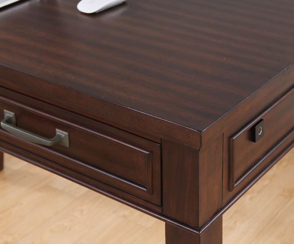 Martin Svensson Home -  Del Mar 48in Desk with Fingerprint Lock, Coffee Walnut - 7102801 veiw 2