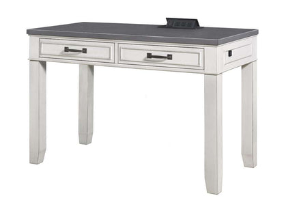 Martin Svensson Home -  Del Mar 48in Desk with Fingerprint Lock, White and Grey - 7102901 veiw 1