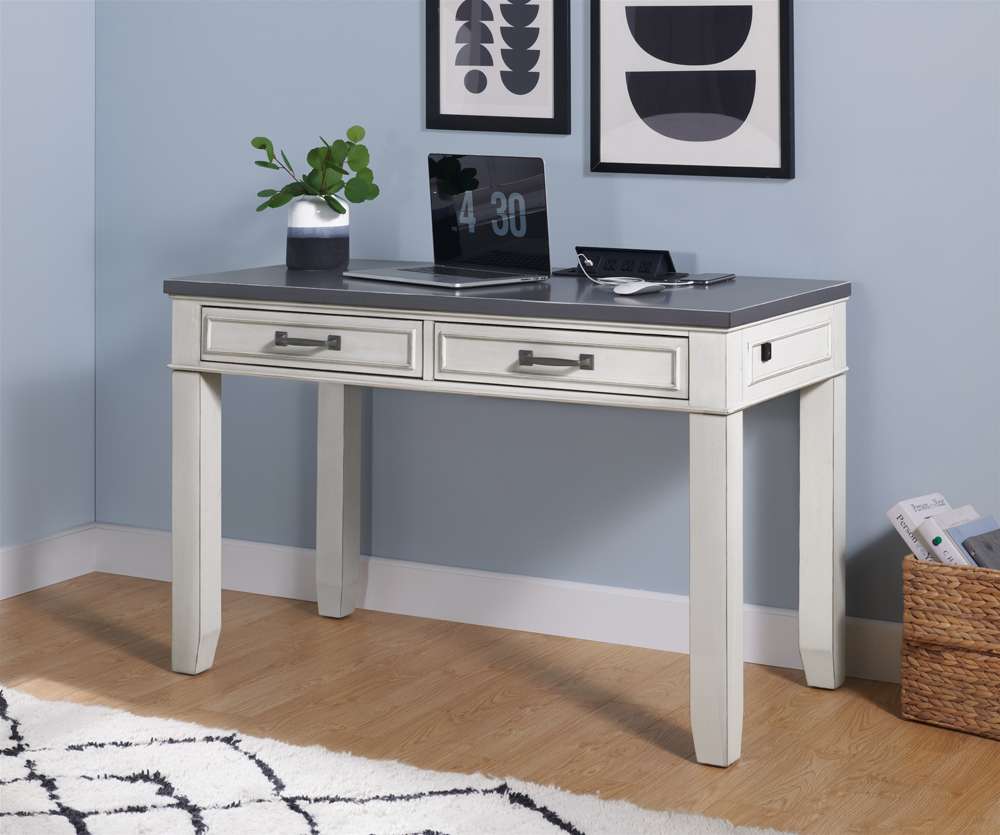 Martin Svensson Home -  Del Mar 48in Desk with Fingerprint Lock, White and Grey - 7102901 veiw 6
