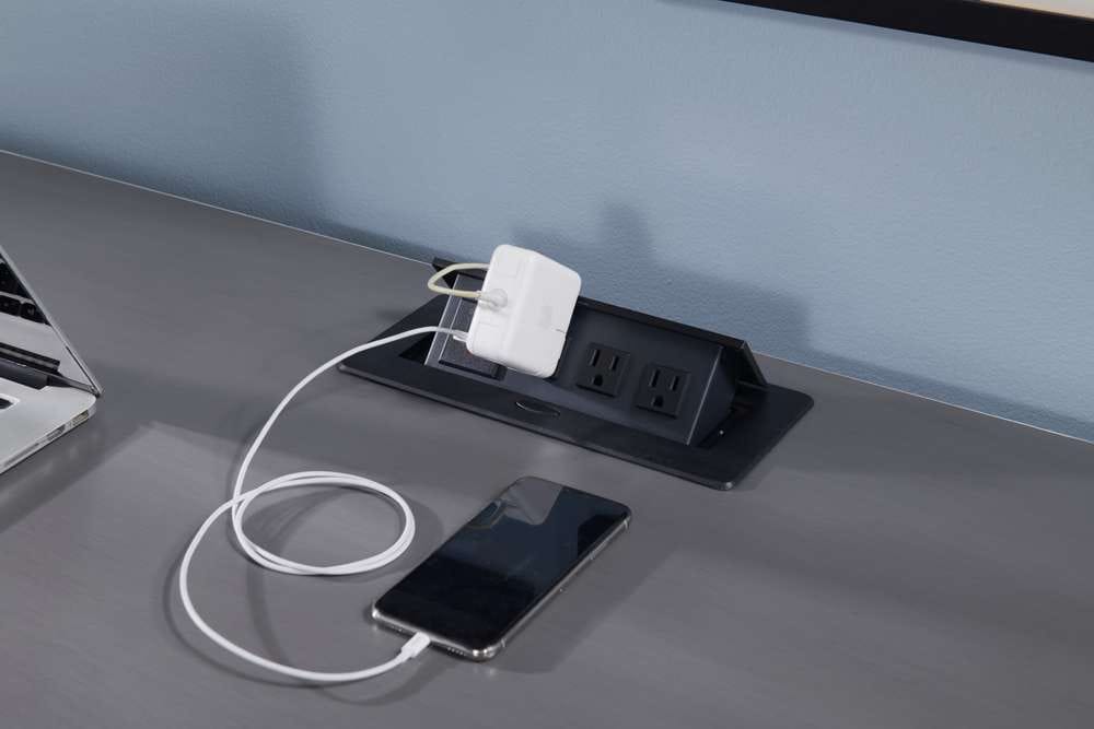 Martin Svensson Home -  Del Mar 48in Desk with Fingerprint Lock, White and Grey - 7102901 veiw 7