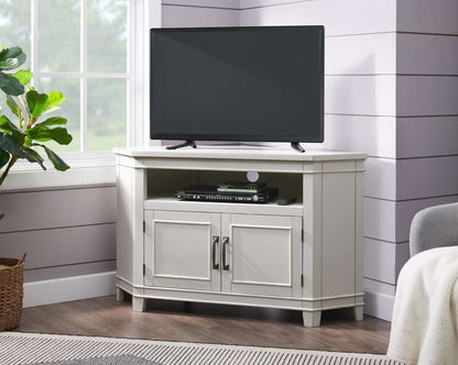 Martin Svensson Home -  Del Mar 50in Corner TV Stand, White - 910133 veiw 1