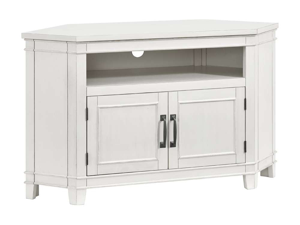 Martin Svensson Home -  Del Mar 50in Corner TV Stand, White - 910133 veiw 3