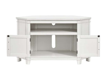 Martin Svensson Home -  Del Mar 50in Corner TV Stand, White - 910133 veiw 5