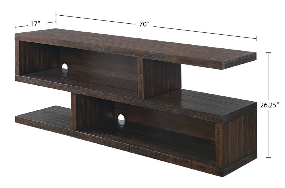 Martin Svensson Home -  Lexington Rectangular 70in Solid Wood TV Stand, Grey - 903029 veiw 8