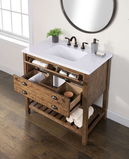 Martin Svensson Home -  Monterey 37in Bathroom Vanity, Natural  - 4906436 veiw 2