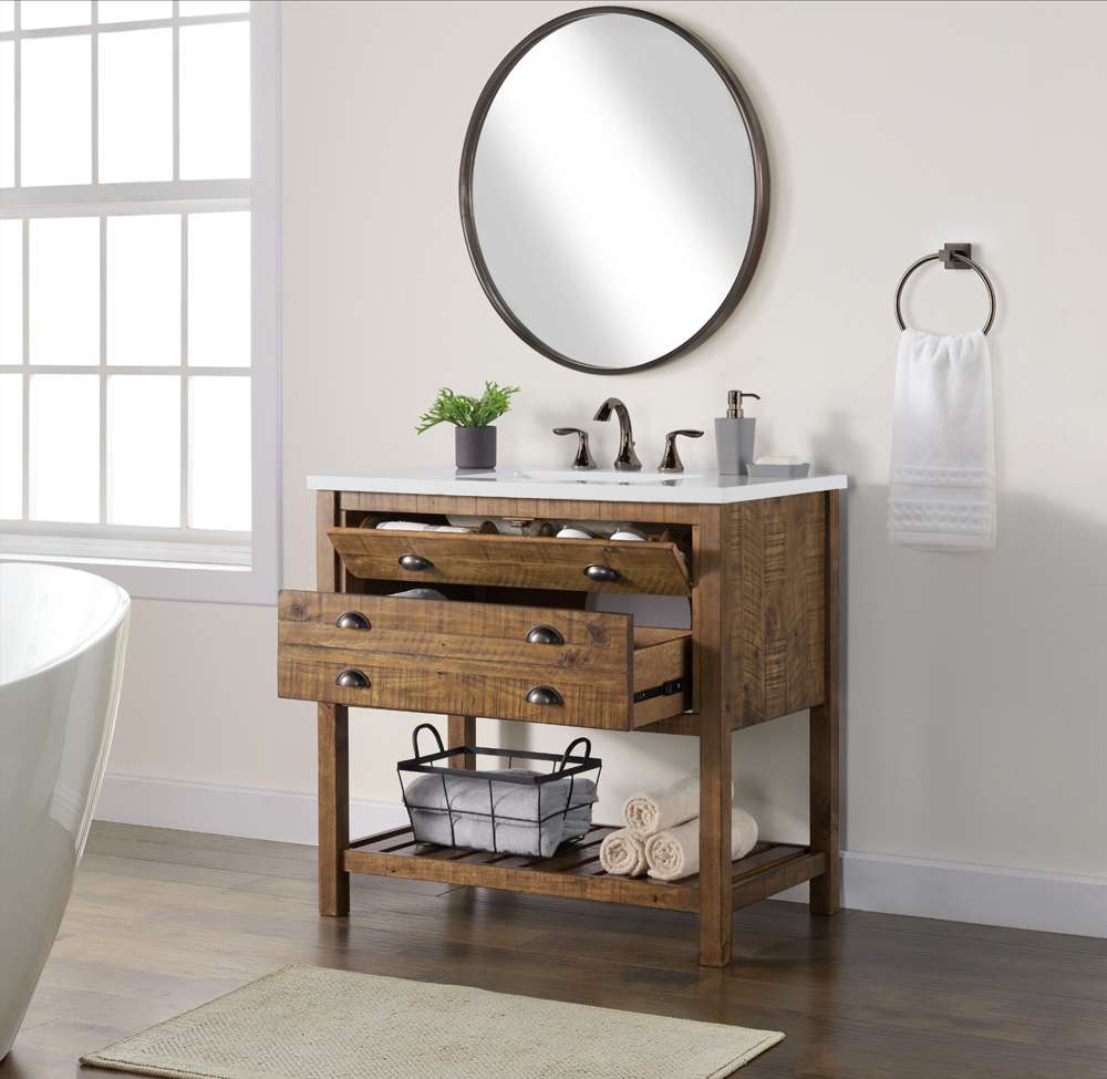 Martin Svensson Home -  Monterey 37in Bathroom Vanity, Natural  - 4906436 veiw 3