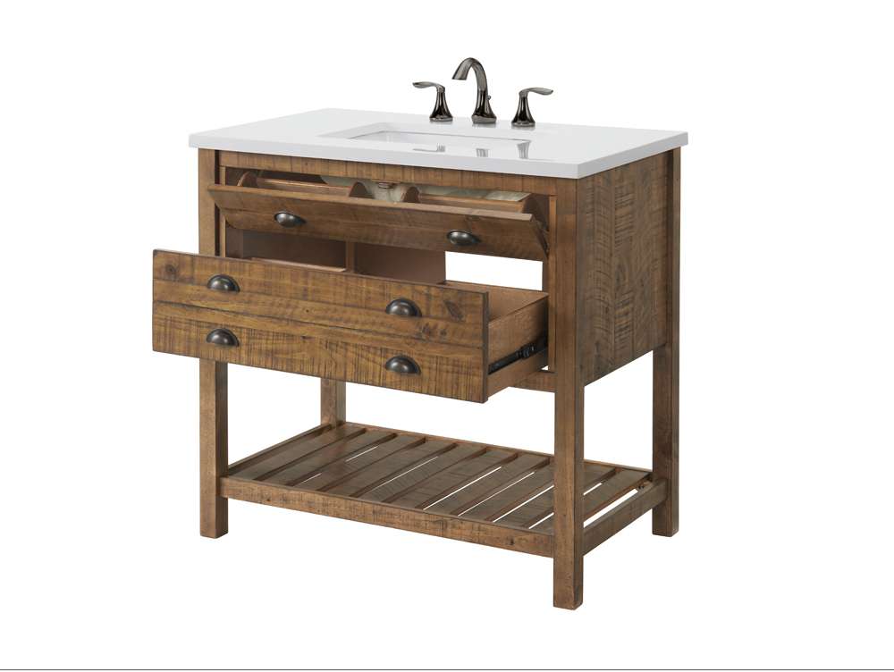 Martin Svensson Home -  Monterey 37in Bathroom Vanity, Natural  - 4906436 veiw 7
