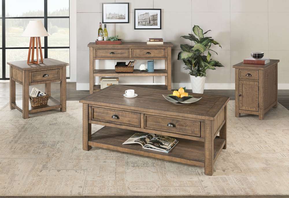 Martin Svensson Home -  Monterey Chairside Table with Power, Natural - 890674 veiw 2