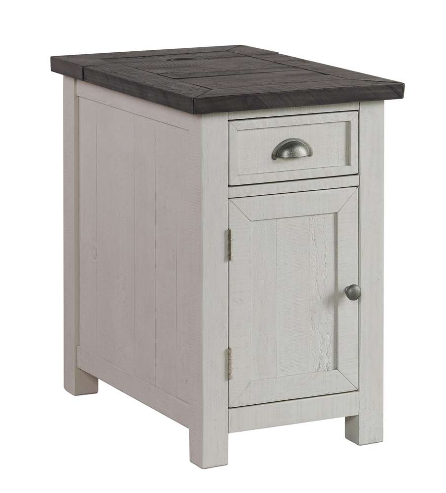 Martin Svensson Home -  Monterey Chairside Table, White and Grey - 890675 veiw 2