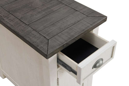 Martin Svensson Home -  Monterey Chairside Table, White and Grey - 890675 veiw 4