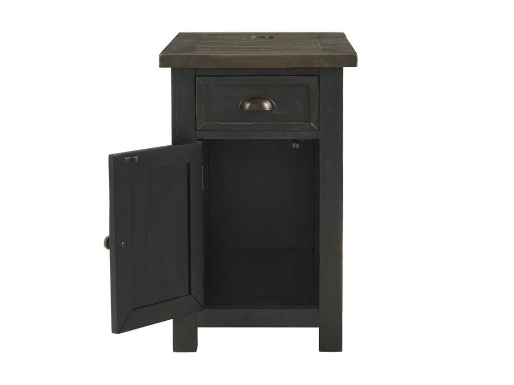 Martin Svensson Home -  Monterey Chairside Table with Power, Black and Brown - 890672 veiw 4