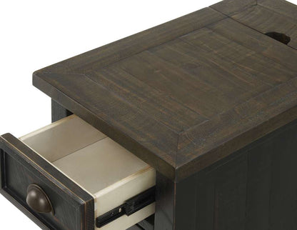 Martin Svensson Home -  Monterey Chairside Table with Power, Black and Brown - 890672 veiw 5