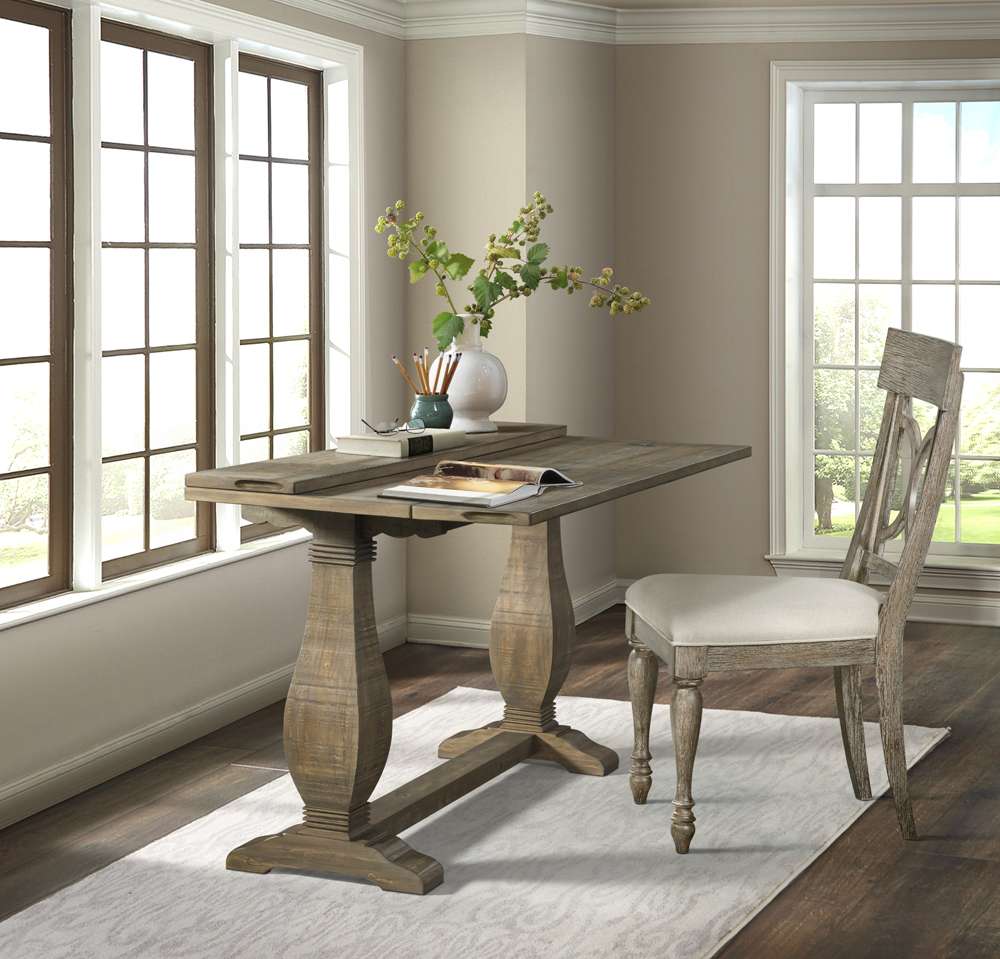 Martin Svensson Home -  Napa Pedestal Flip Top Sofa Table, Reclaimed Natural - 860154 veiw 5