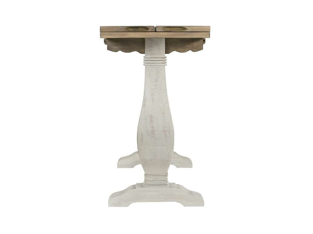 Martin Svensson Home -  Napa Pedestal Flip Top Sofa Table, White Stain and Reclaimed Natural - 860156 veiw 5