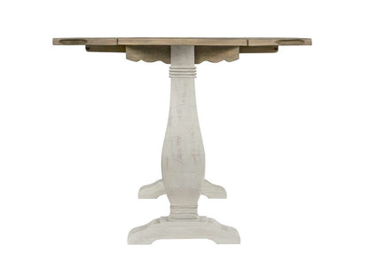 Martin Svensson Home -  Napa Pedestal Flip Top Sofa Table, White Stain and Reclaimed Natural - 860156 veiw 6