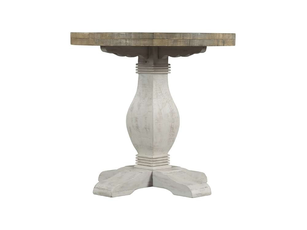 Martin Svensson Home -  Napa Round End Table, White Stain and Reclaimed Natural - 860136 veiw 3