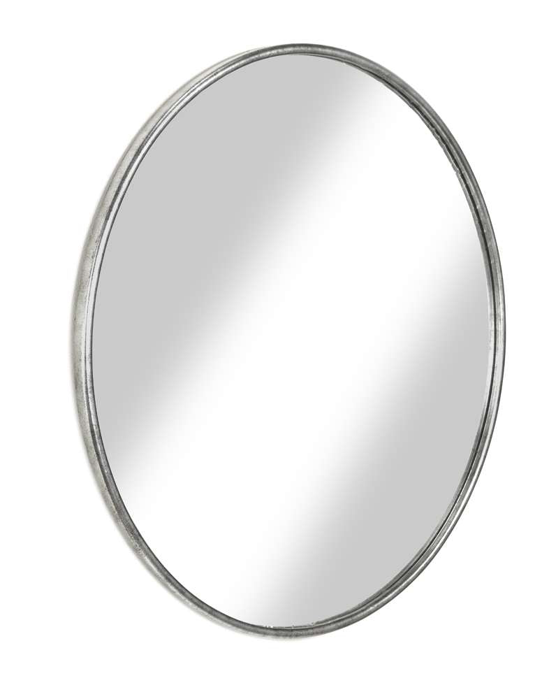 Martin Svensson Home -  Round 36in Antique Pewter Framed Round Wall Mirror - 120262 veiw 2