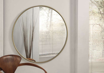 Martin Svensson Home -  Round 36in Gold Framed Round Wall Mirror - 120263 veiw 1