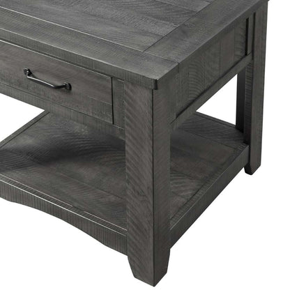 Martin Svensson Home -  Rustic End Table, Grey - 890139 veiw 2
