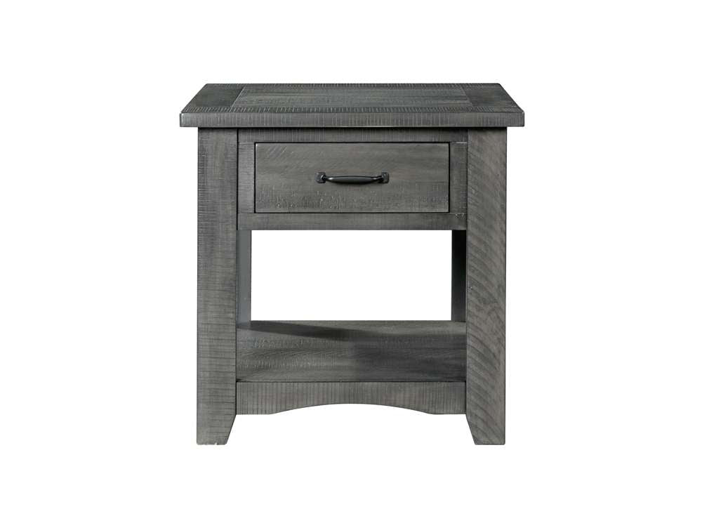 Martin Svensson Home -  Rustic End Table, Grey - 890139 veiw 3