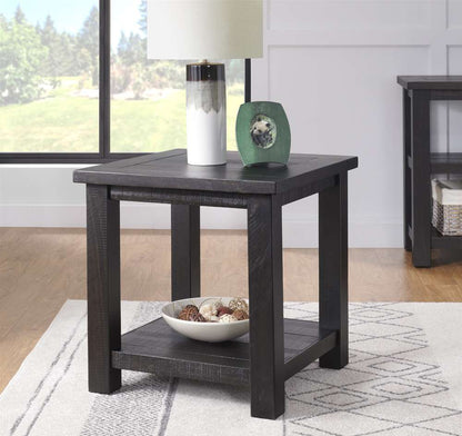 Martin Svensson Home -  Space Saver Solid Wood End Table, Black Coffee - 899932 veiw 1