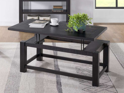 Martin Svensson Home -  Space Saver Solid Wood Lift Top Coffee Table, Black Coffee - 899922 veiw 4