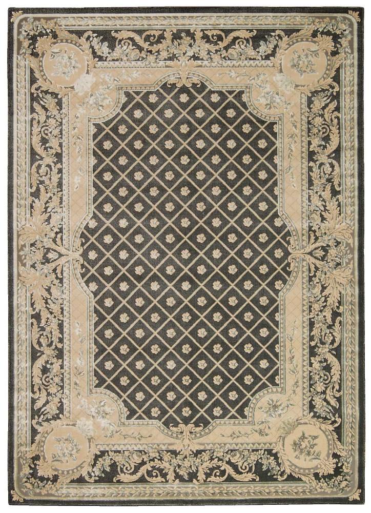 Michael Amini - - Platine MA201 Black 76in x 106in Rug - MA201-99446233837_CLOSEOUT veiw 1