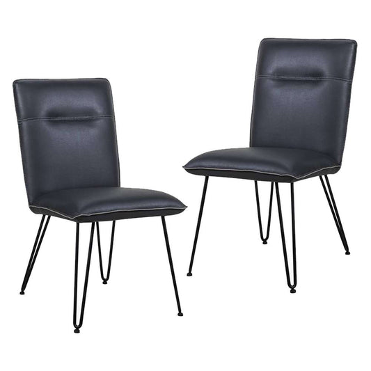 Modus Furniture - Demi Hairpin Leg Modern Dining Chair in Cobalt (Set of 2) - 9LE866D veiw 1