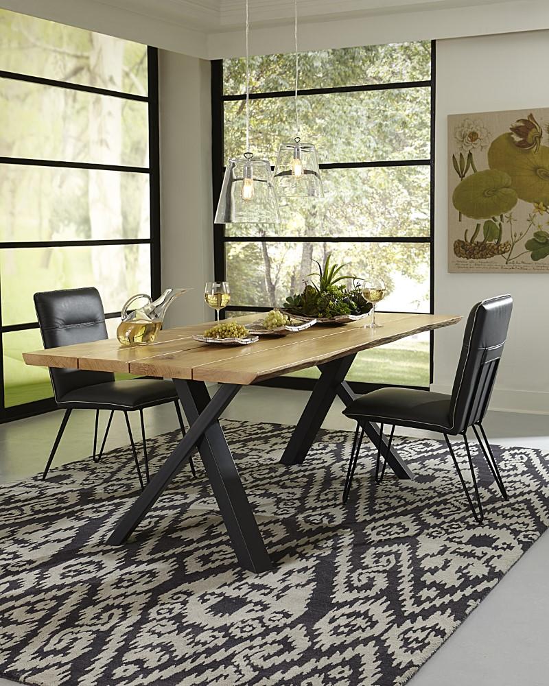 Modus Furniture - Demi Hairpin Leg Modern Dining Chair in Cobalt (Set of 2) - 9LE866D veiw 2