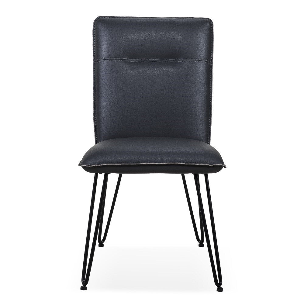 Modus Furniture - Demi Hairpin Leg Modern Dining Chair in Cobalt (Set of 2) - 9LE866D veiw 3