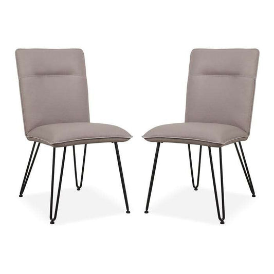 Modus Furniture - Demi Hairpin Leg Modern Dining Chair in Taupe (Set of 2) - 9LE266D veiw 1