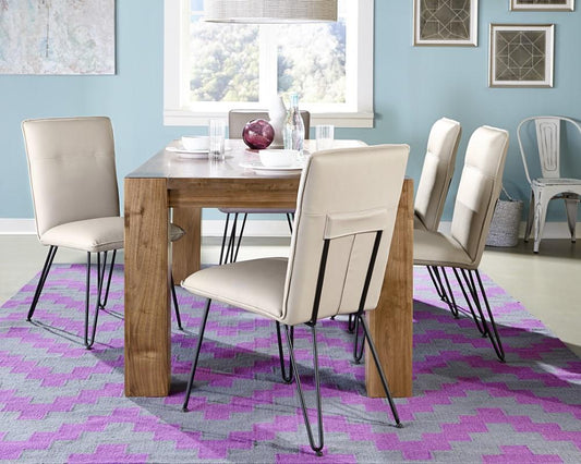 Modus Furniture - Demi Hairpin Leg Modern Dining Chair in Taupe (Set of 2) - 9LE266D veiw 2