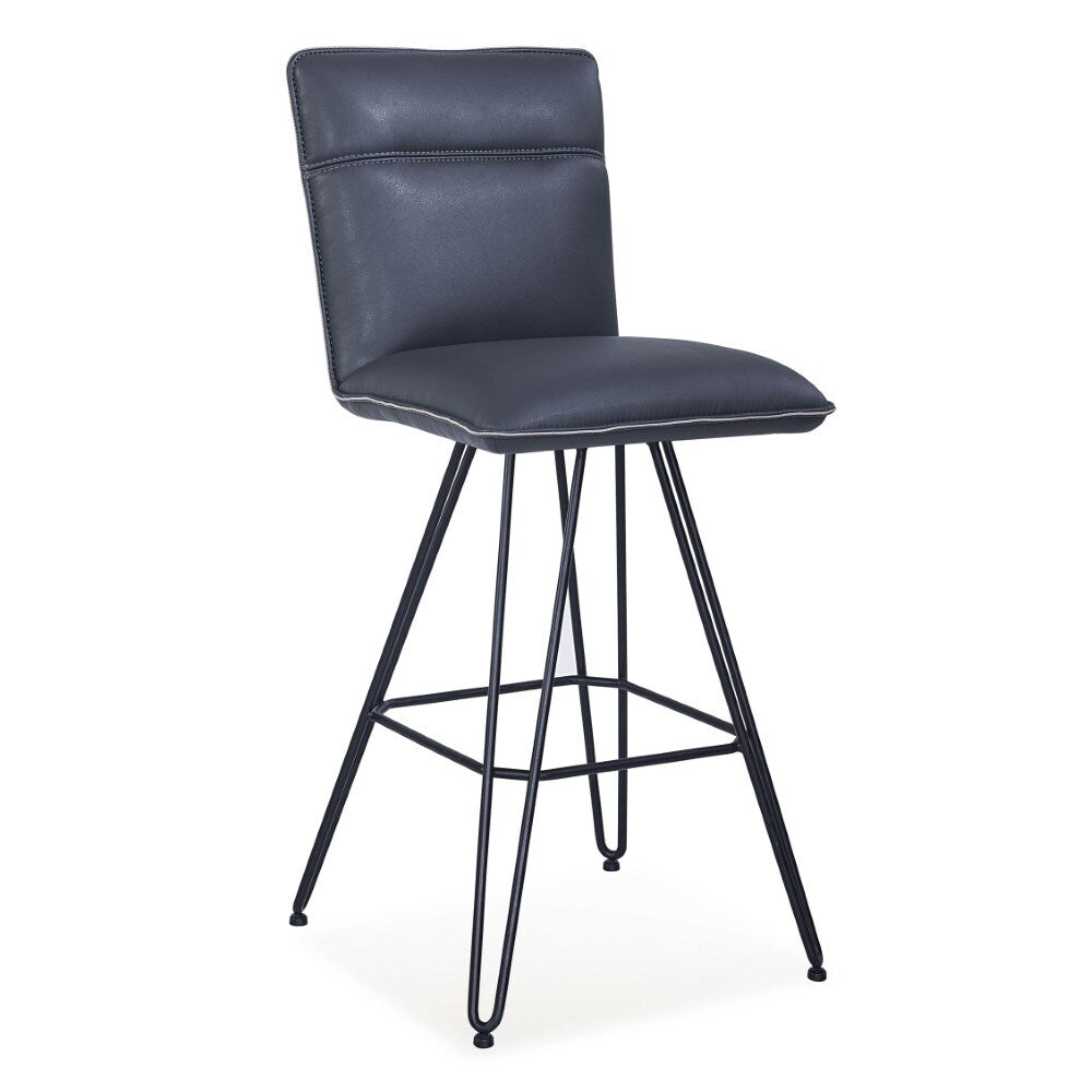 Modus Furniture - Demi Hairpin Leg Swivel Bar Stool in Cobalt (Set of 2) - 9LE868D veiw 2
