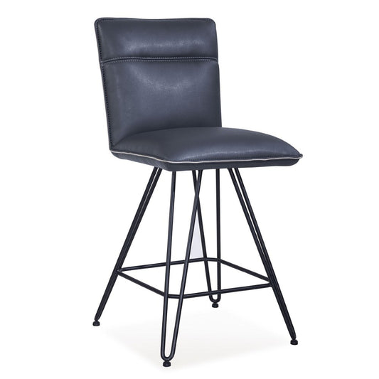 Modus Furniture - Demi Hairpin Leg Swivel Counter Stool in Cobalt (Set of 2) - 9LE870D veiw 2