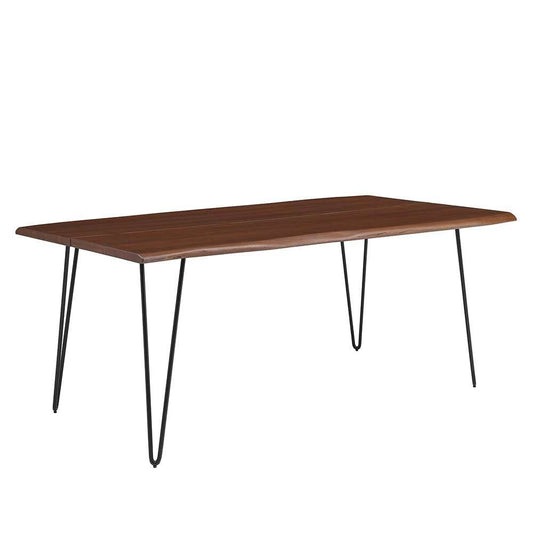 Modway - Ardor 74in Live Edge Acacia Wood Acacia Wood Dining Table - EEI-6070-BLK-WAL veiw 1