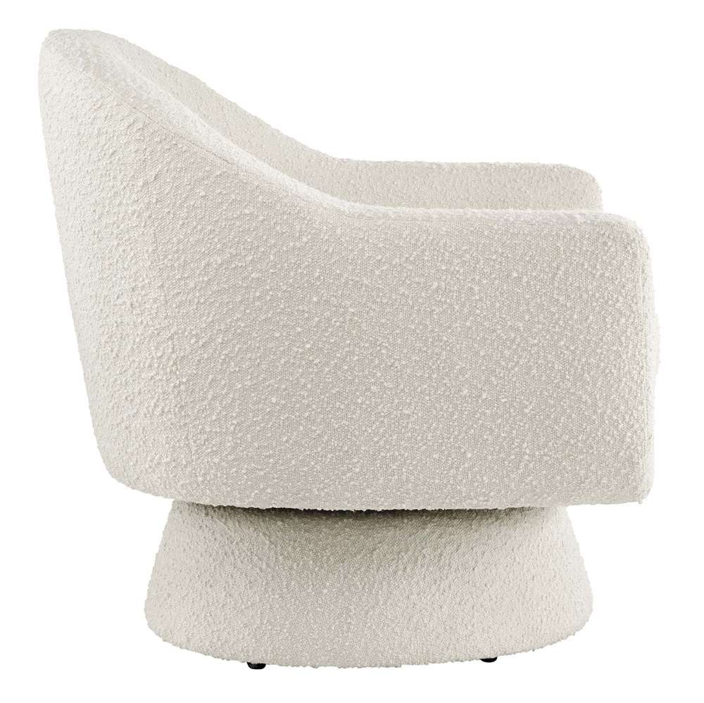 Modway - Astral Boucle Fabric Swivel Chair in Ivory - EEI-6359-IVO veiw 3