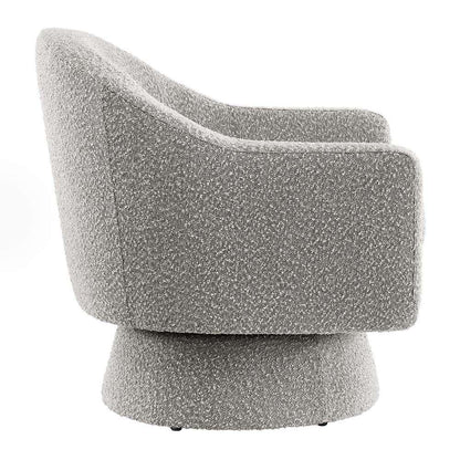 Modway - Astral Boucle Fabric Swivel Chair - EEI-6359-TAU veiw 3