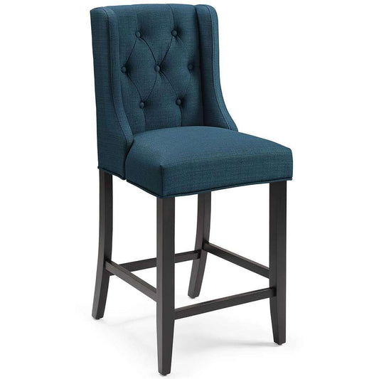 Modway - Baronet Tufted Button Upholstered Fabric Counter Stool - EEI-3739-AZU veiw 1