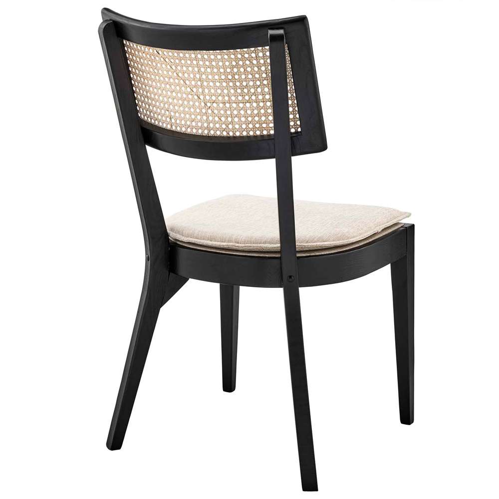 Modway - Caledonia Wood Dining Chair (Set of 2) - EEI-6080-BLK-BEI veiw 5