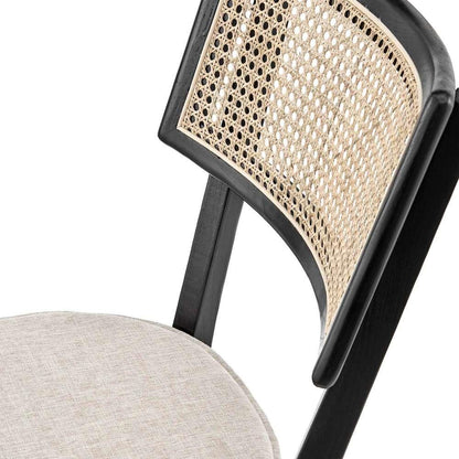 Modway - Caledonia Wood Dining Chair (Set of 2) - EEI-6080-BLK-BEI veiw 6